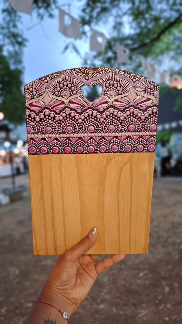 Producto - T. Corazón Golden Fucsia (POR PEDIDO)