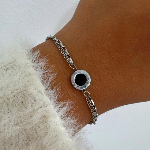 Producto - PULSERA ACERO GUARDA ROMANA NEGRA