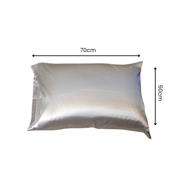 Producto - Pack x2 Fundas de Almohada de Satén 70 x 50 cm - Anti Frizz - 2