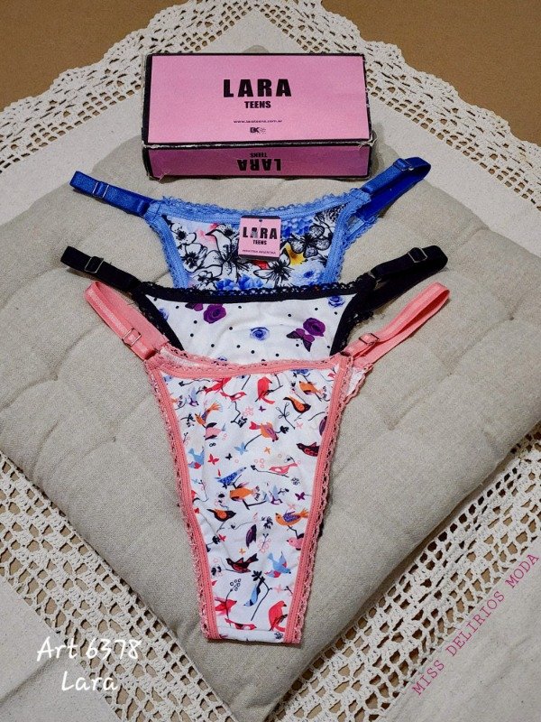 Producto - Colales X3 Bombachas Tangaless Regulables Lara 6378