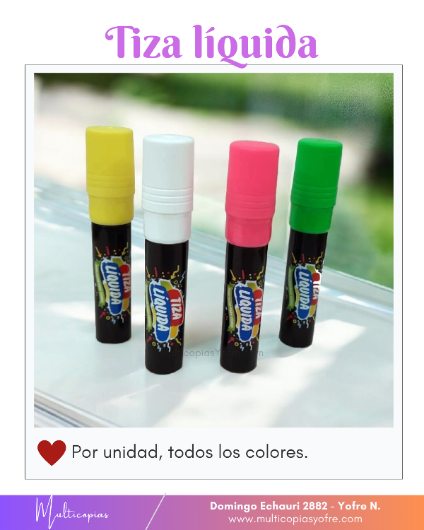 Producto - Tiza Líquida
