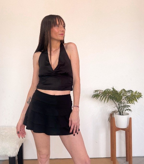 Producto - Falda con short 3 volados