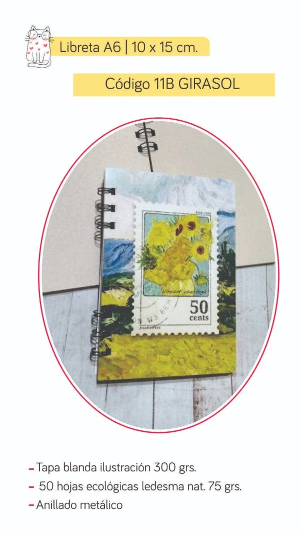 Producto - Libreta 11B Girasol