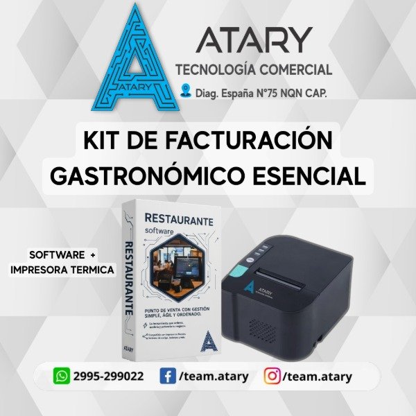 Producto - KIT DE FACTURACIÓN ESENCIAL  Sistema StarPOS Restaurant + Impresora Térmica