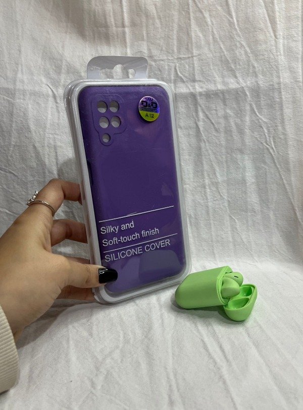 Producto - A12 silicona con felpa violeta