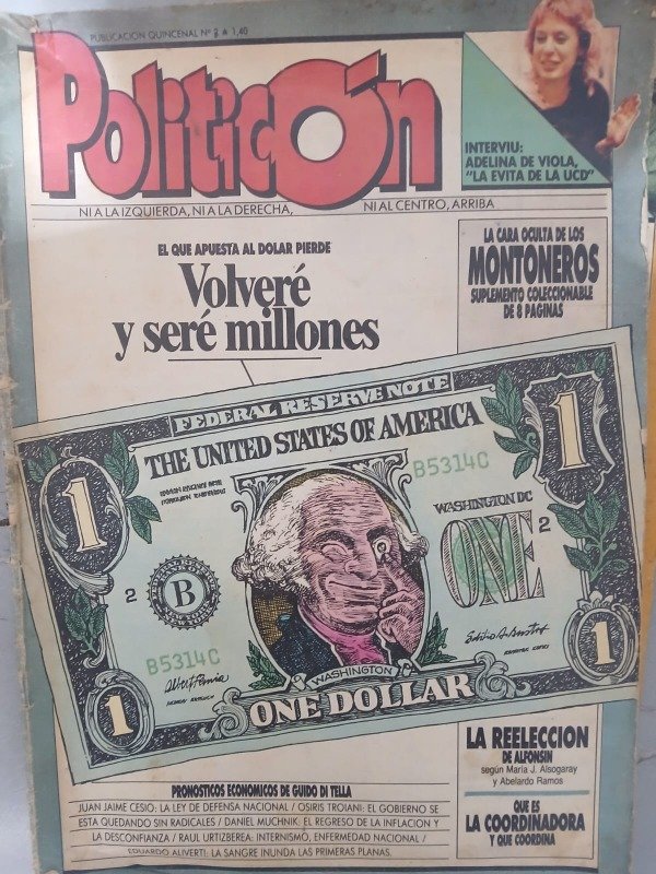 Producto - REVISTA POLITICON (TAPA DOLAR)