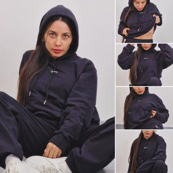 Producto - Conjunto Esencia Zenit Cibarta Edicion Limitada canguro y Pantalon  Negro