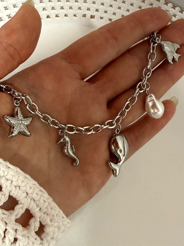 Producto - P729 Pulsera multidijes Mar 18 + 5 cm acero quirúrgico