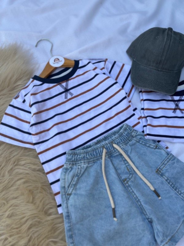 Producto - Remera OVER rayas finas