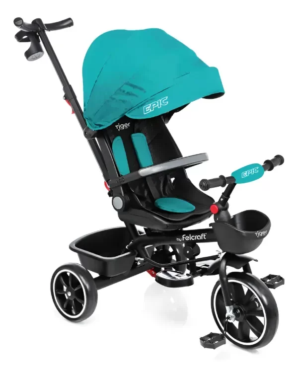 Producto - TRICICLO FELCRAFT - DIRECCIONAL- RECLINABLE - ASIESTO 360 - Little Tiger Epic