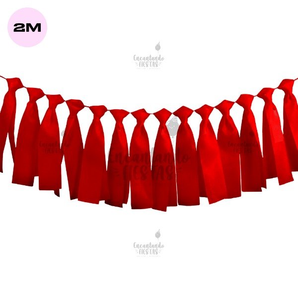 Producto - Guirnalda Flecos Rojo Friselina 2mts