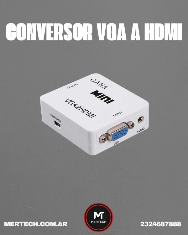 Producto - CONVERSOR VGA A HDMI