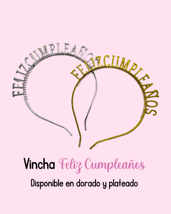 Producto - Vincha feliz cumpleaños