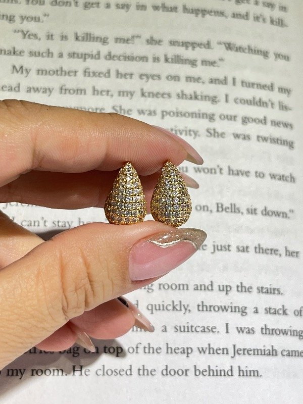Producto - AROS GOTA ACERO DORADO