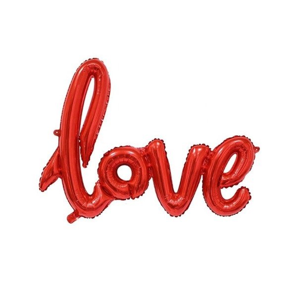 Producto - Globo metalizado x50cm frase "Love"