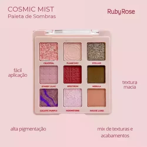 Producto - Paleta de Sombras Cosmic Mist - Ruby Rose