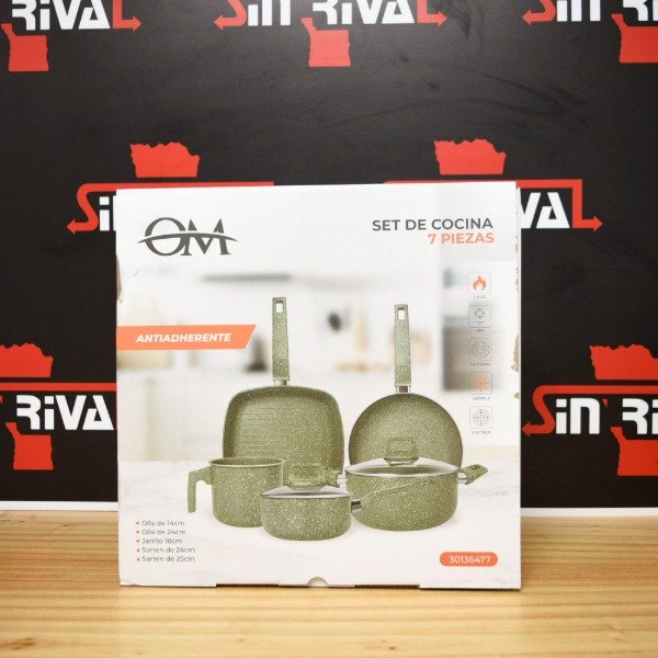 Producto - JUEGO DE COCINA 7PCS 30136477