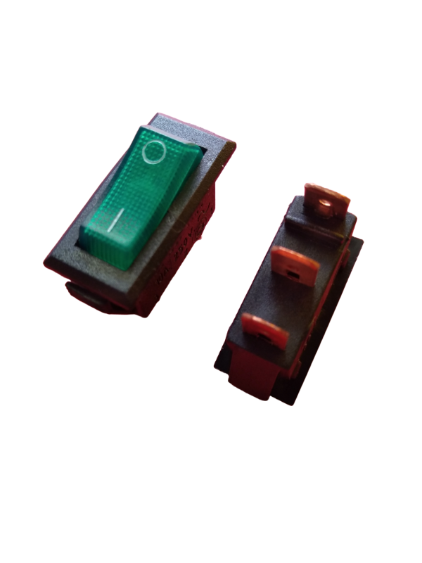 Producto - Llave Electrónica Tecla Interruptor Neón Verde Alcides 1592