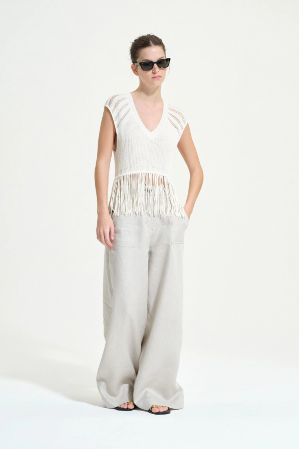 Producto - CHALECO EMMA CRUDO (Carmela Achaval)