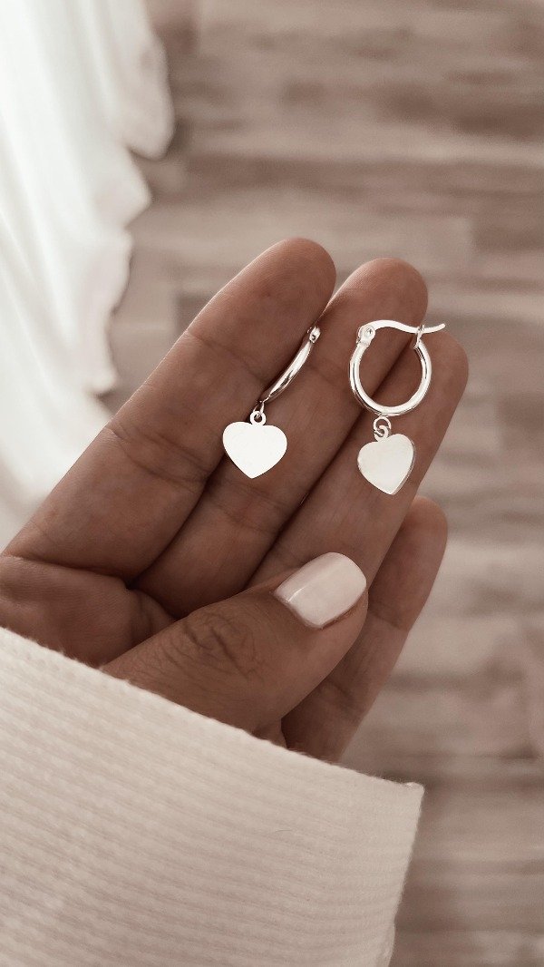 Producto - Argollas Denisse con dije corazón AB
