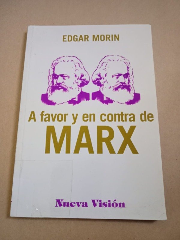 Producto - A favor y en contra de Marx - Edgar Morin - Nueva visión 2010