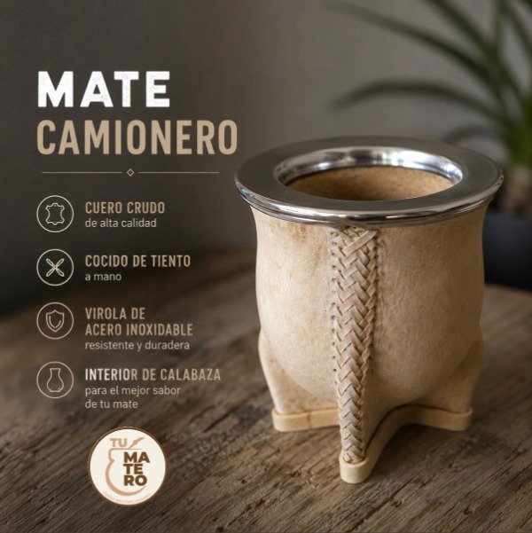 Producto - Camionero de cuero crudo