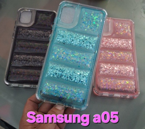 Producto - Fundas puffer brillo premium. Samsung a05