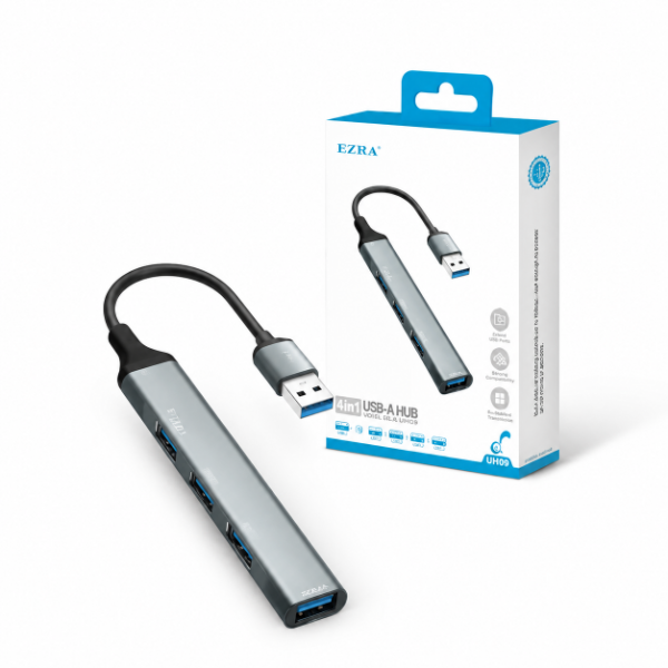 Producto - Adaptador Hub USB 3.0 4en1 Usb 2.0 Mas 4 Puertos USB  UH09. - 0