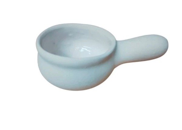 Producto - Sahumador crudo esmaltado por dentro 13 x 5 cm