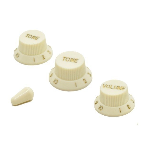 Producto - Kit Perillas + pin Selectora Blanco Vintage