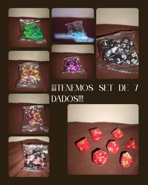 Producto - SET DE DADOS PARA ROL
