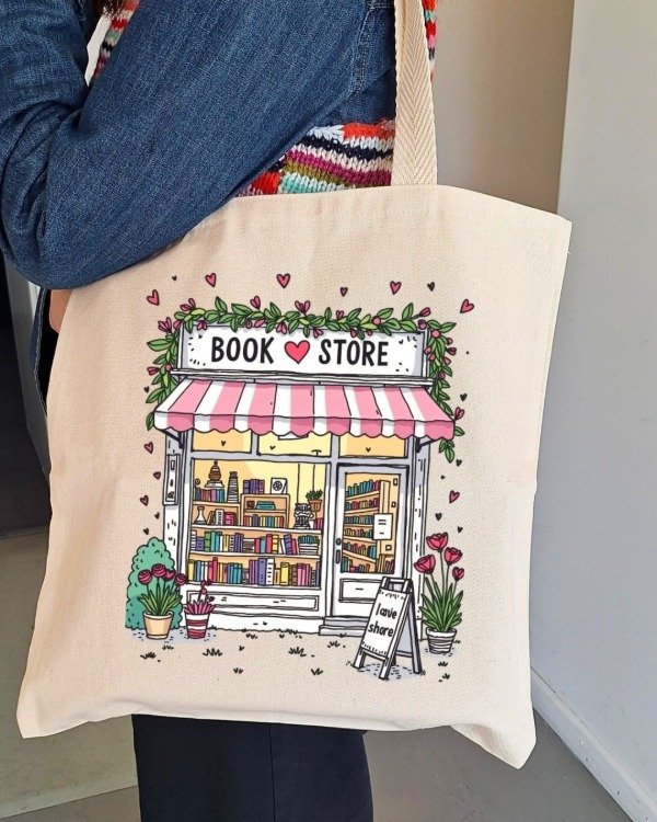 Producto - Tote bag "Bookstores" Romance Bookshop