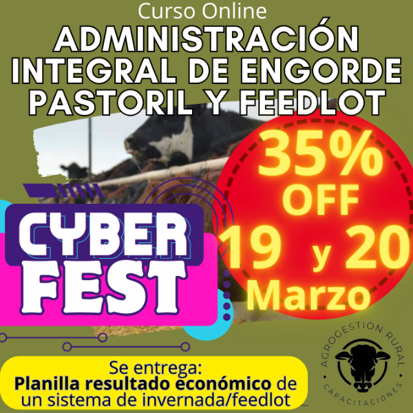 Producto - Curso Online: Administración Integral de Engorde Pastoril y Feedlot