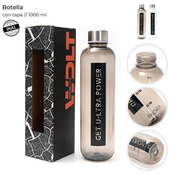 Producto - BOTELLA DEPORTIVA CON TAPA 1000 ml 34644