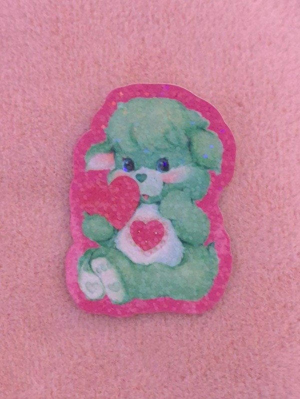 Producto - Sticker Corderito Corazón Gentil laminado