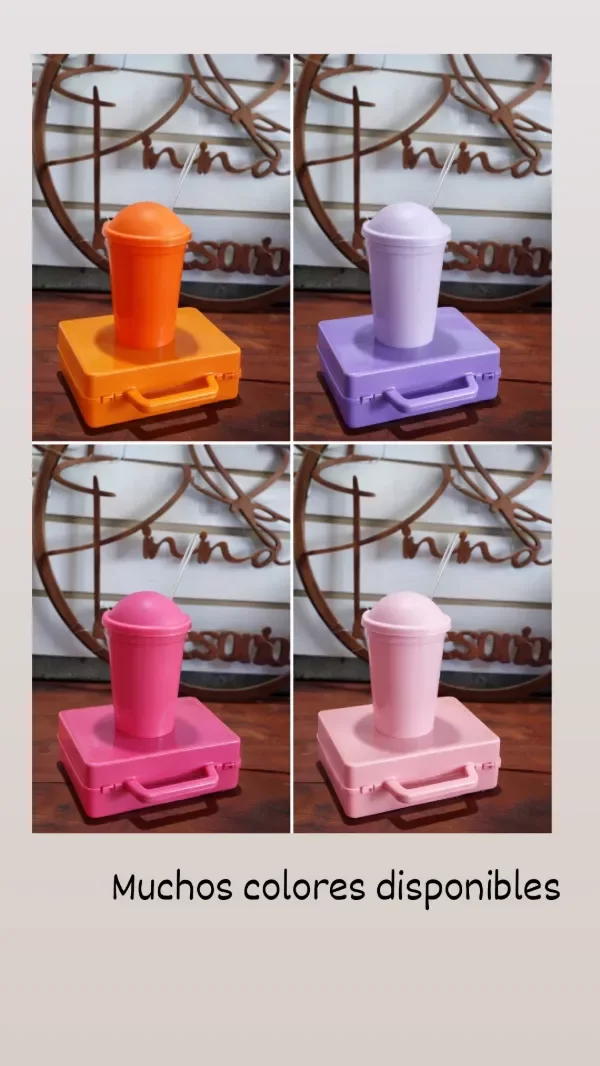 Producto - Set  vaso + valija y sticker