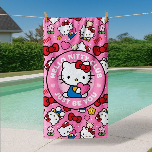 Producto - TOALLON HELLO KITTY FUCSIA