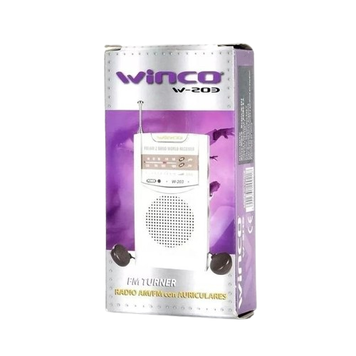 Producto - Radio AM/FM Portátil Winco W 203 con Auriculares
