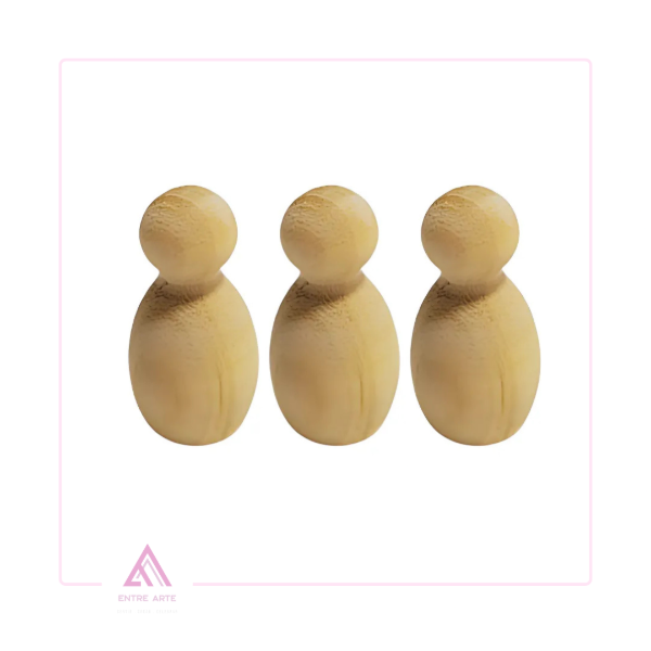 Producto - TORNERIA PEGDOLS DE MADERA BEBE x 3 unidades