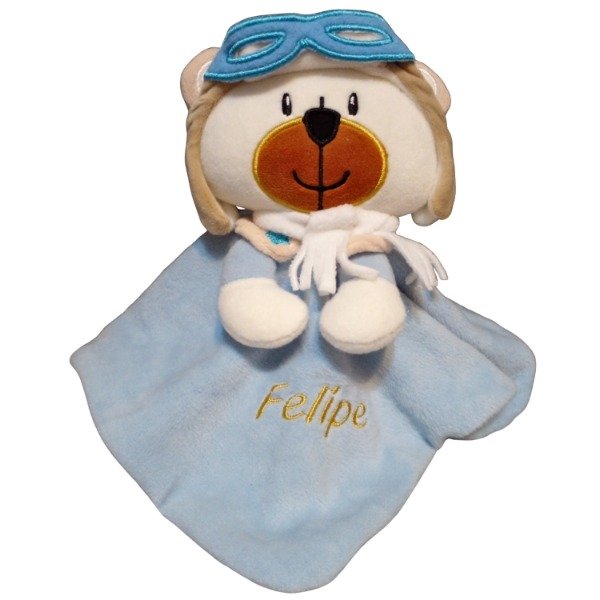 Producto - Muñeco de Apego Personalizado Osito Piloto