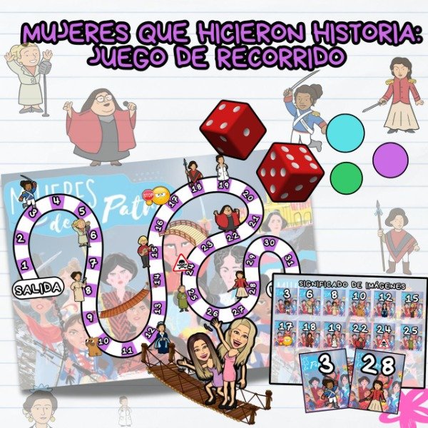 Producto - JUEGO DE RECORRIDO. MUJERES QUE HICIERON HISTORIA