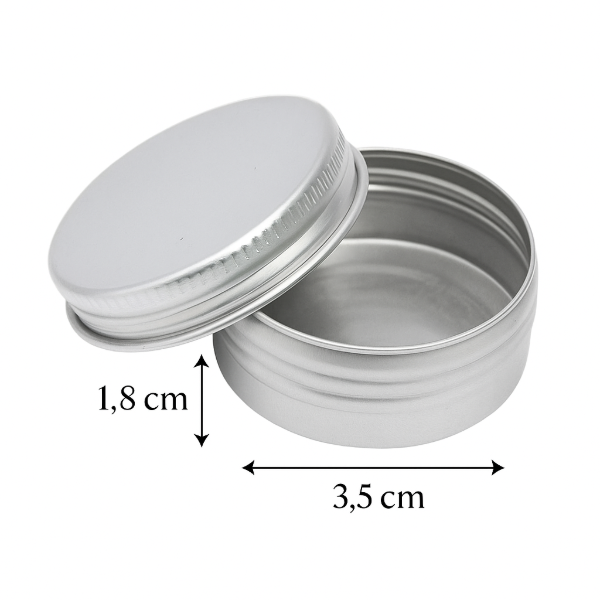 Producto - LPA35 - Lata de aluminio tapa a rosca 35x18mm