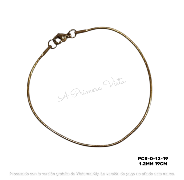 Producto - Pulsera cola de raton dorado