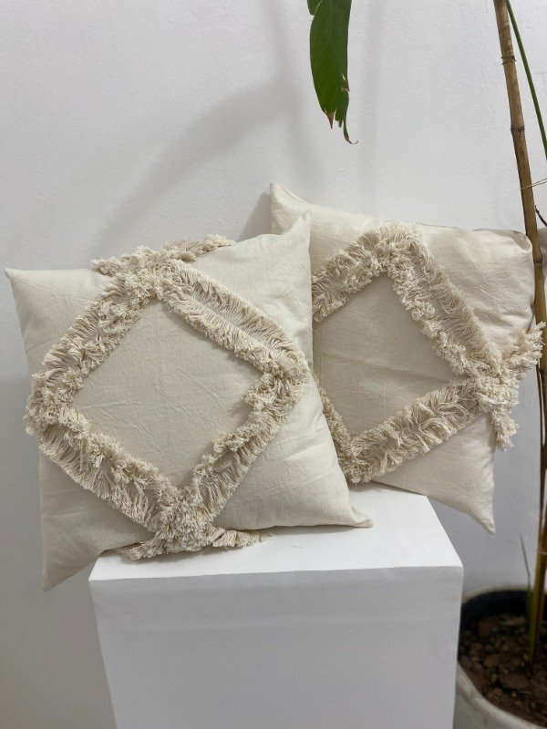 Producto - Almohadón Mojida flecos - Apapacho