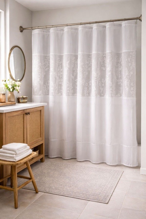 Producto - Cortina de baño organza
