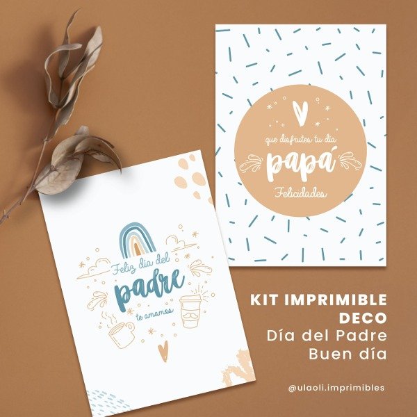 Producto - Kit Imprimible Deco Día del Padre "Buen día"