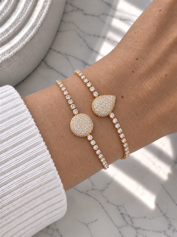 Producto - PULSERAS DORADAS MICRO CRISTALES 0040
