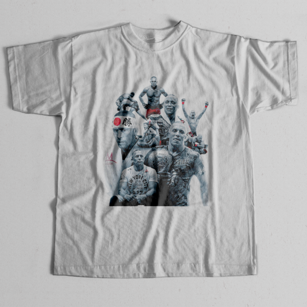 GEORGE ST PIERRE [Collage white] — imagen 2