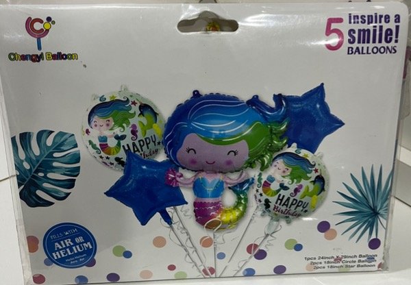 Producto - SET DE GLOBOS SIRENITA