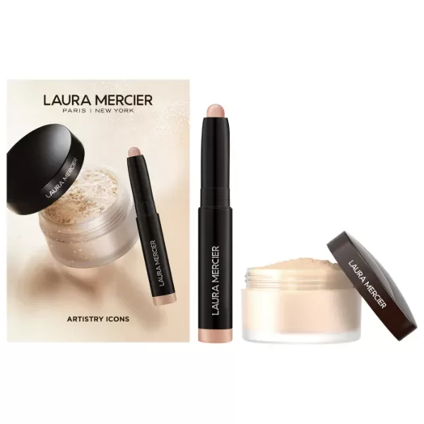 Producto - LAURA MERCIER - TRANSLUCENT LOOSE SETTING POWDER + CAVIAR STICK EYESHADOW